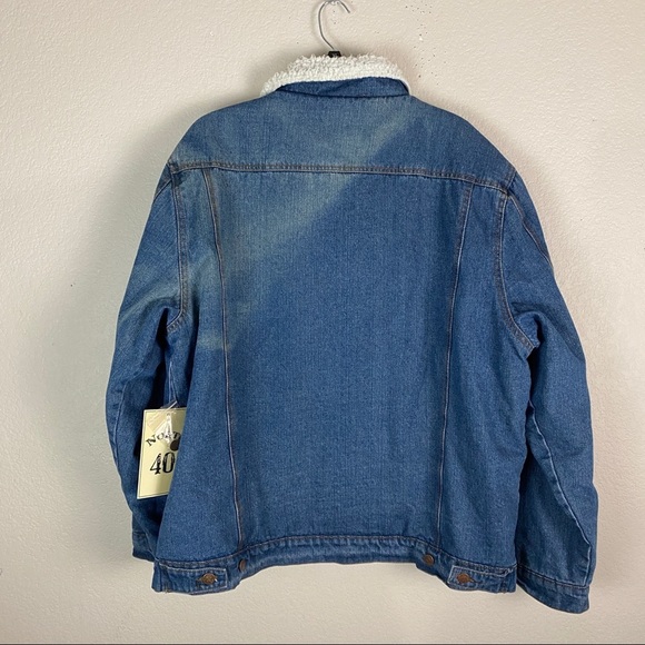 North 40 Sherpa Lined Denim Jacket Mens Size XXL - Picture 5 of 8